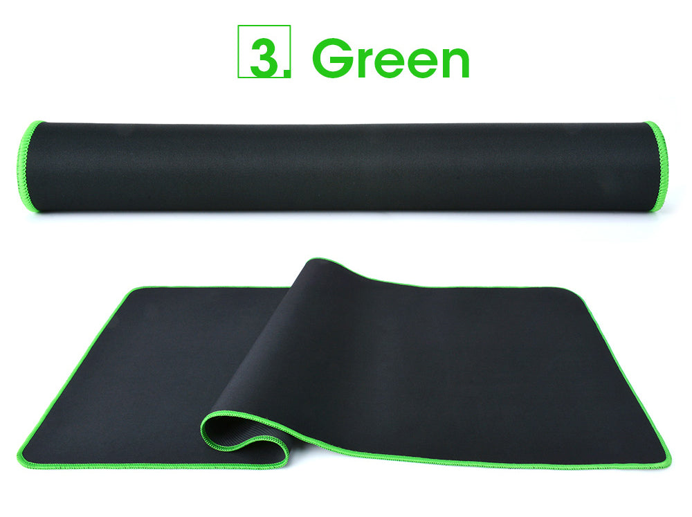 Large Gaming Mouse Pad Computer Mousepad Waterproof Multi-size Anti-slip Natural Rubber Desk Mat with Locking Edge Play