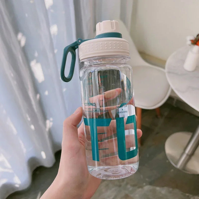 600/800/100ml Sports Water Bottle Gym Fitness Drinking Bottle Outdoor Camping Climbing Hiking Shaker Bottles Fashion Kettle
