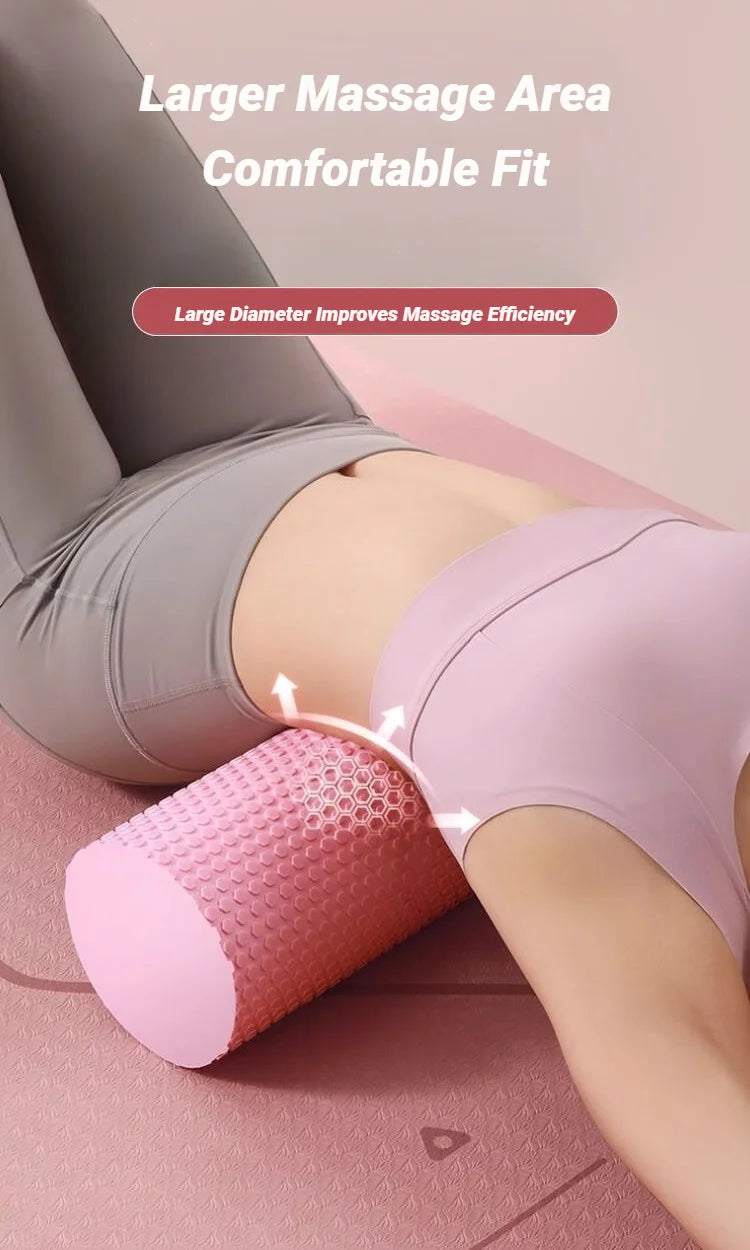 Yoga Roller Round EVA Foam Cylinder For Pilates Exercise Enhanced Home Workouts Column Massage Muscle Fitness Gym Sport