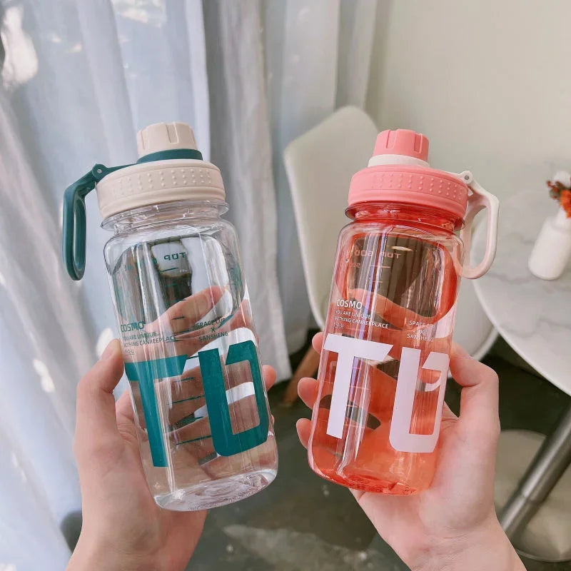 600/800/100ml Sports Water Bottle Gym Fitness Drinking Bottle Outdoor Camping Climbing Hiking Shaker Bottles Fashion Kettle