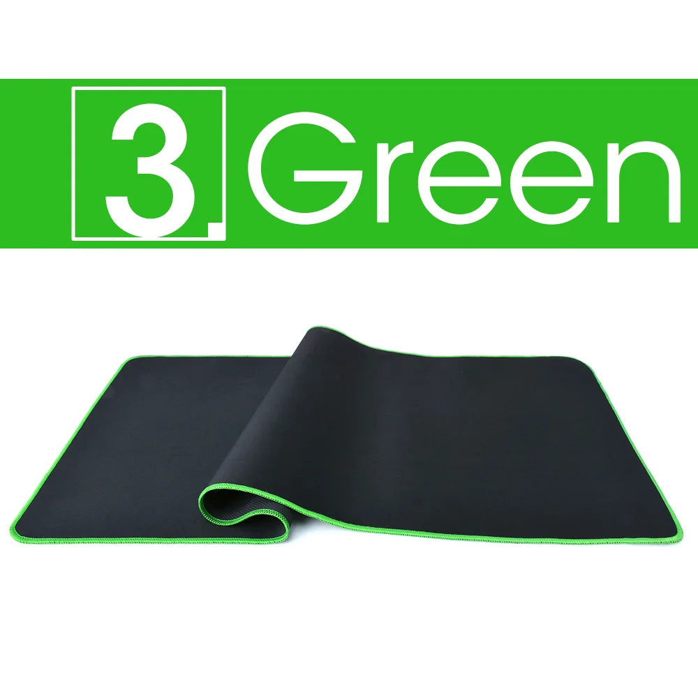 Large Gaming Mouse Pad Computer Mousepad Waterproof Multi-size Anti-slip Natural Rubber Desk Mat with Locking Edge Play