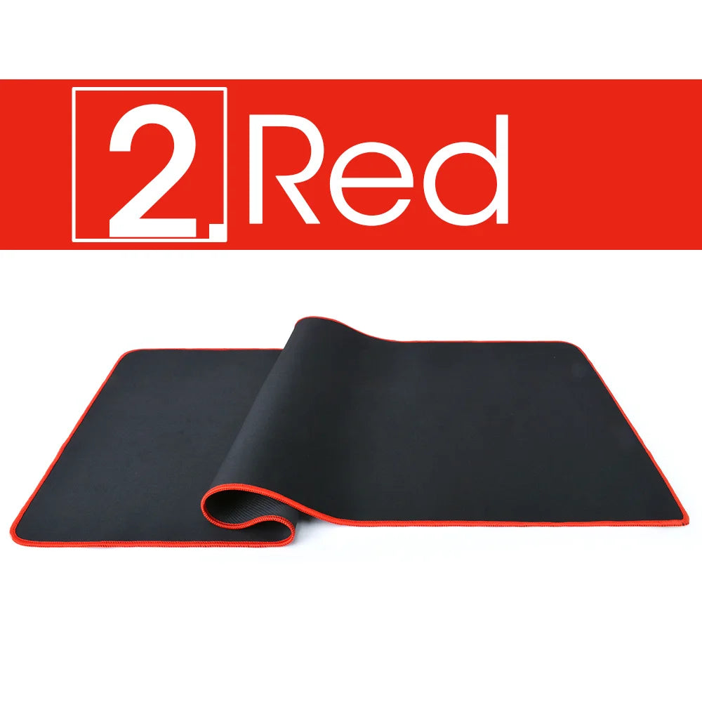 Large Gaming Mouse Pad Computer Mousepad Waterproof Multi-size Anti-slip Natural Rubber Desk Mat with Locking Edge Play