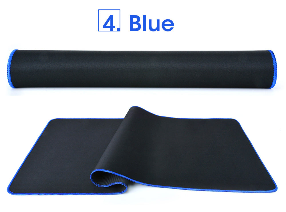 Large Gaming Mouse Pad Computer Mousepad Waterproof Multi-size Anti-slip Natural Rubber Desk Mat with Locking Edge Play
