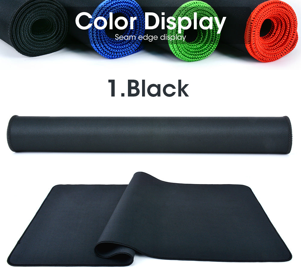 Large Gaming Mouse Pad Computer Mousepad Waterproof Multi-size Anti-slip Natural Rubber Desk Mat with Locking Edge Play