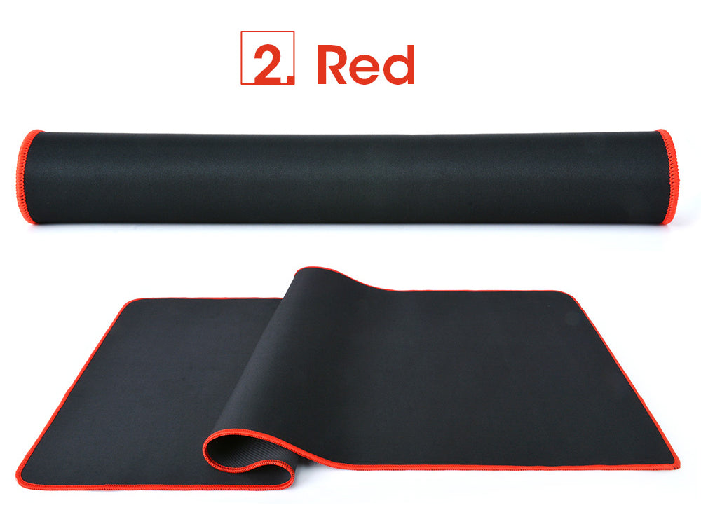 Large Gaming Mouse Pad Computer Mousepad Waterproof Multi-size Anti-slip Natural Rubber Desk Mat with Locking Edge Play