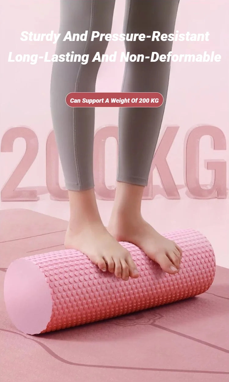 Yoga Roller Round EVA Foam Cylinder For Pilates Exercise Enhanced Home Workouts Column Massage Muscle Fitness Gym Sport