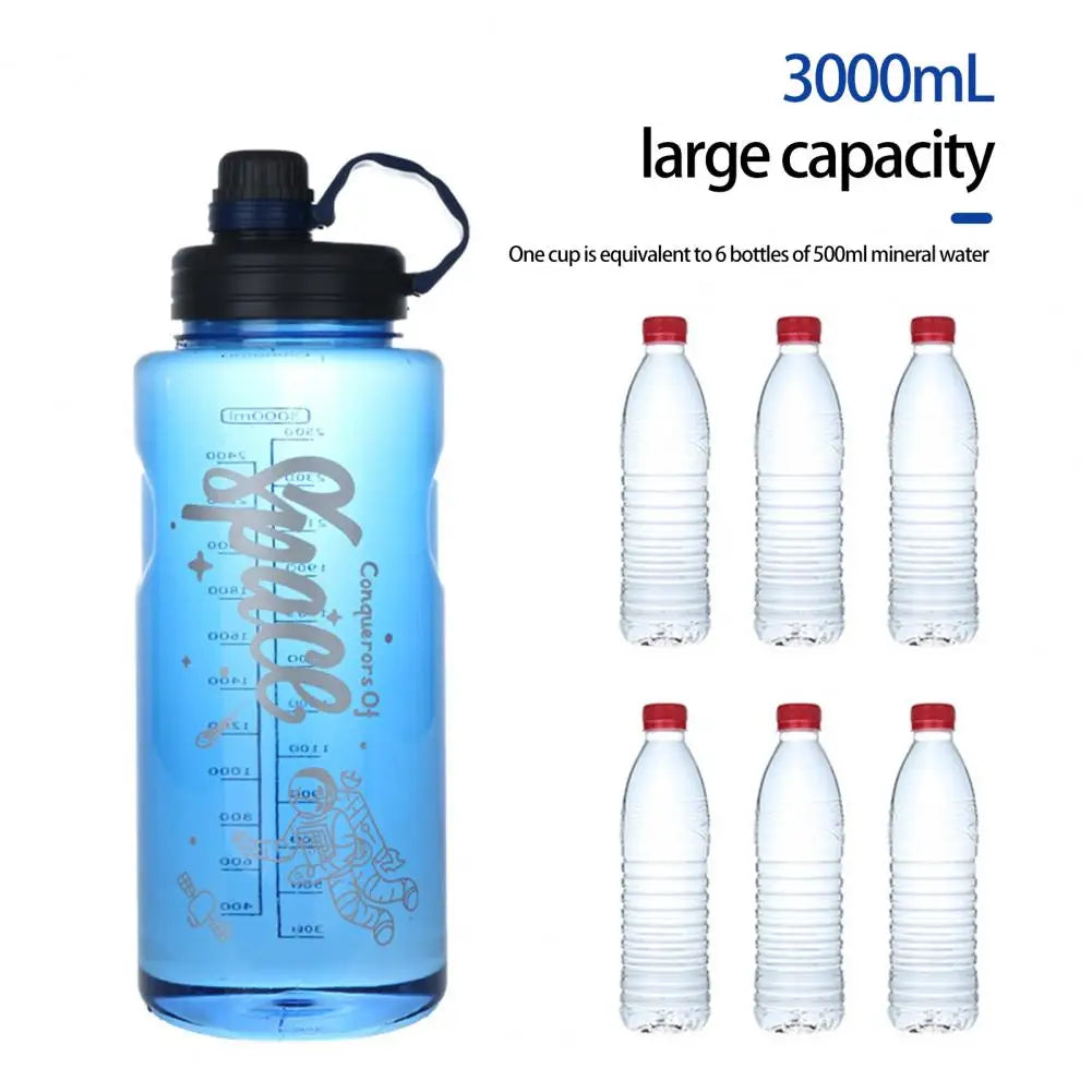 1100/1500/2000/3000ml Water Bottle Drop-resistant Ater Bottle Motivational Sport Water Bottle Potable Gym Large Sports Kettle