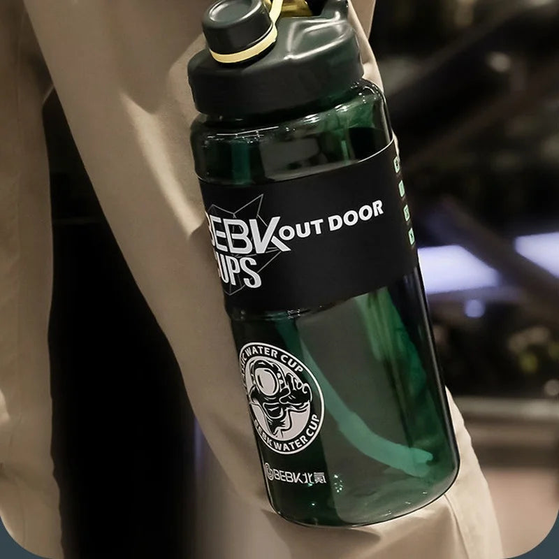 Sturdy 2L 3L Larger Gym Water Bottl for Sport Water Bottle with Straw School BPA FREE Waterbottle Drink Bottles Travel Kettle