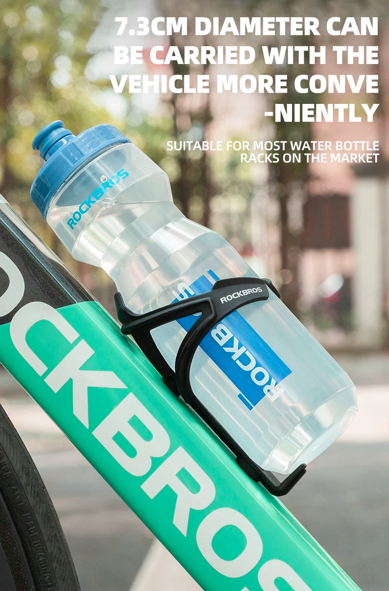 ROCKBROS 750ml Bicycle Water Bottle Plastic Sports Fitness Running Hiking Kettle Leak-proof Bike Bottle Cage