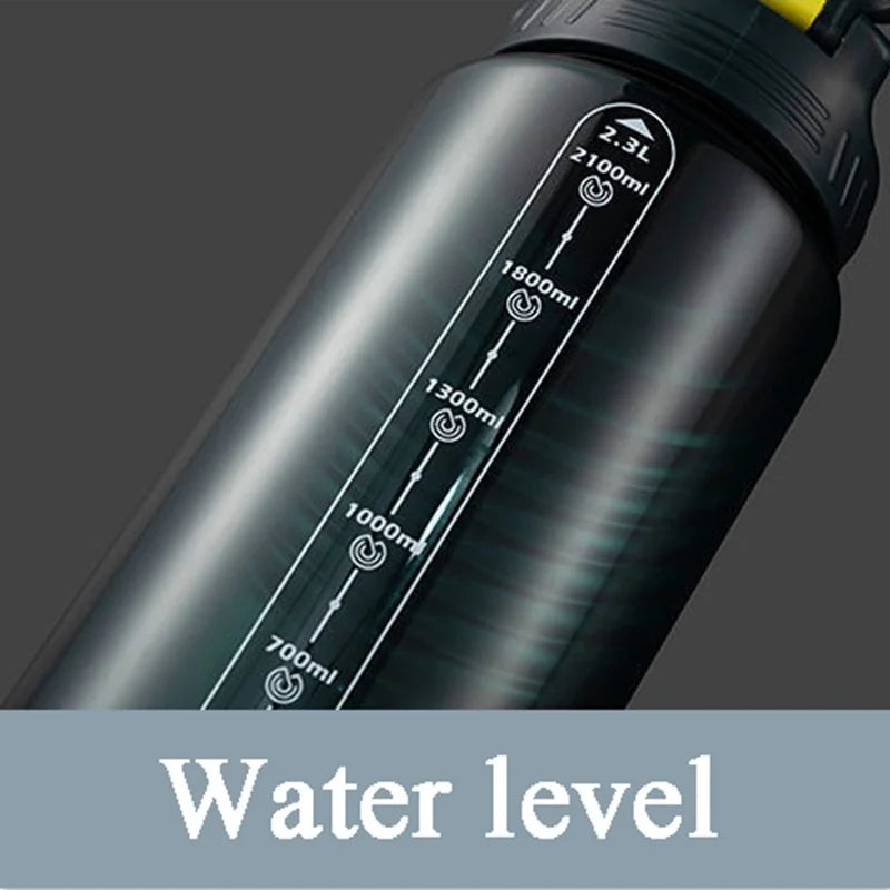 Sturdy 2L 3L Larger Gym Water Bottl for Sport Water Bottle with Straw School BPA FREE Waterbottle Drink Bottles Travel Kettle
