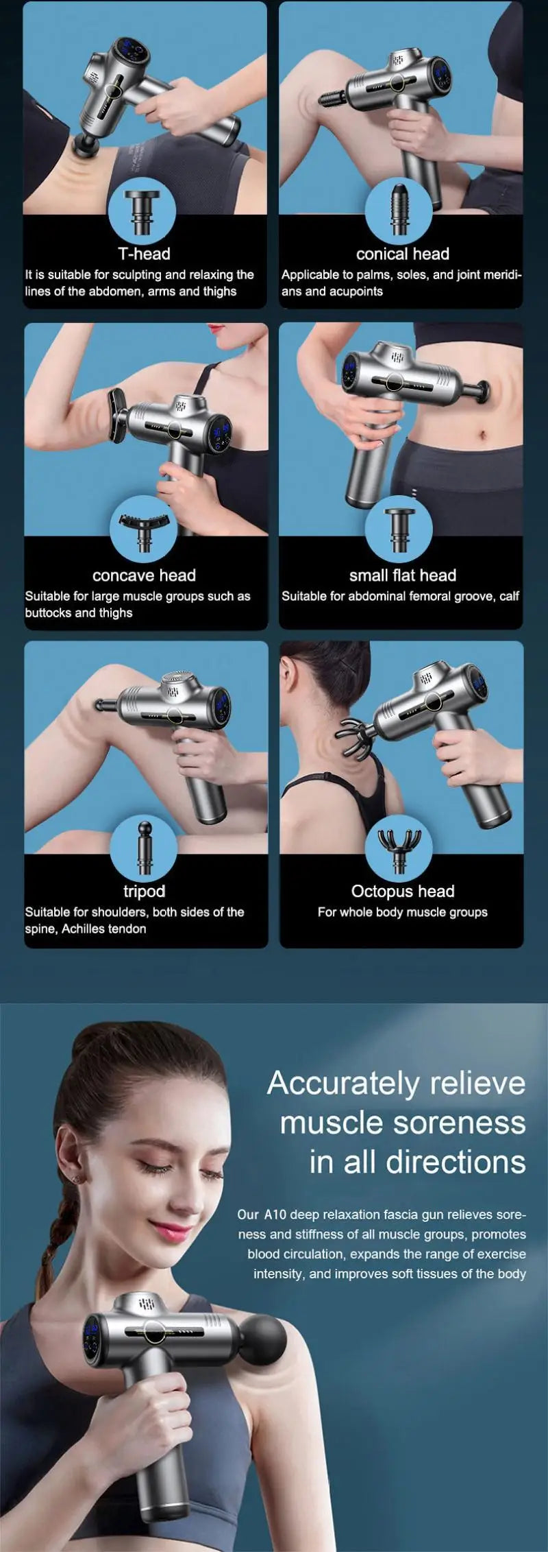 Gun Vibration Massage for Body and Neck