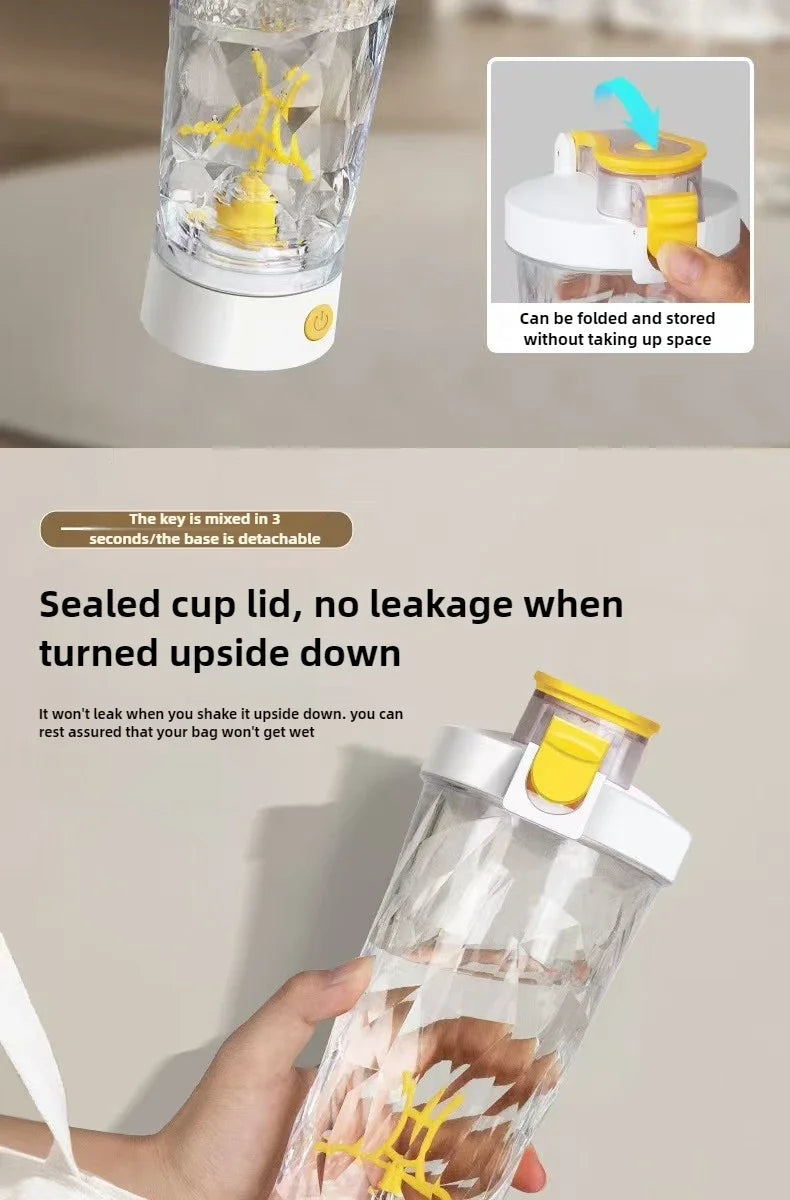 Electric Protein Powder Mixing Cup Automatic Shaker Bottle Mixer Shake Bottle Milk Coffee Blender Kettle fro Kitchen Accessories