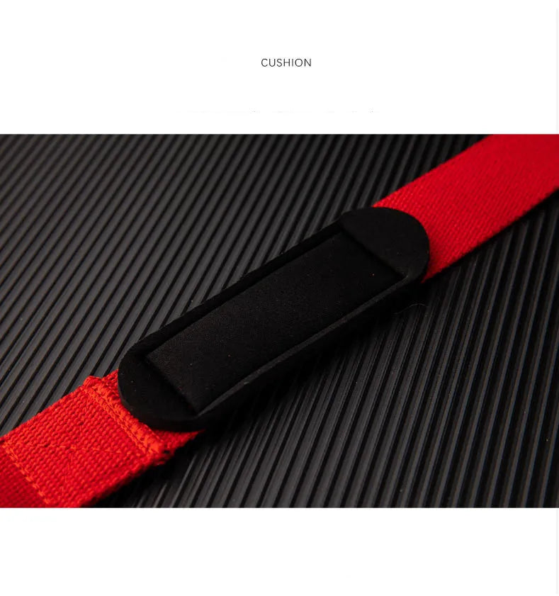1Pair Gym Lifting Straps Deadlift Fitness Gloves Weight Lifting Anti-slip Hand Grips Wrist Straps Support Powerlifting Training