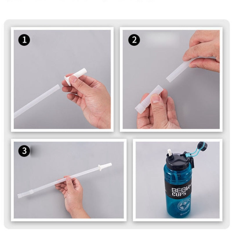 Sturdy 2L 3L Larger Gym Water Bottl for Sport Water Bottle with Straw School BPA FREE Waterbottle Drink Bottles Travel Kettle