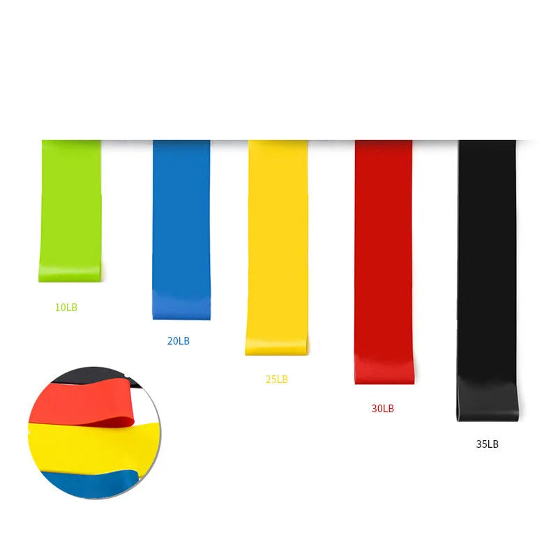 TPE Resistance Bands Fitness Rubber Loops Band Set Strength Training Workout Expander Yoga Gym Equipment Elastic Exercise Band