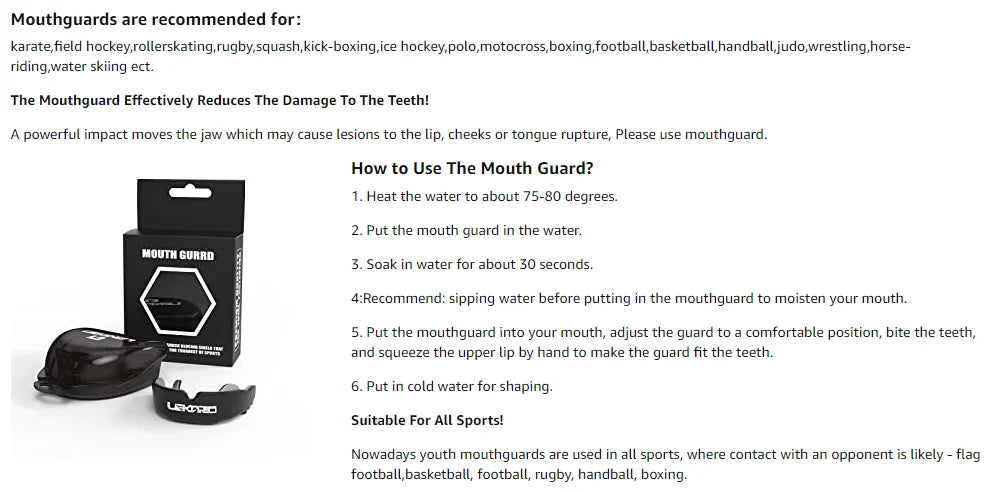 Professional Fighting Sports Mouthguard Boxing Mma Muay Thai Training Tooth Protection Set Children'S Fighting Tooth Guard