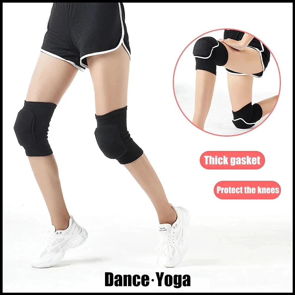 1Pair Sports Knee Pads for Men Women Sport Compression Knee Brace for Dance Yoga Volleyball Football Running Cycling Tennis