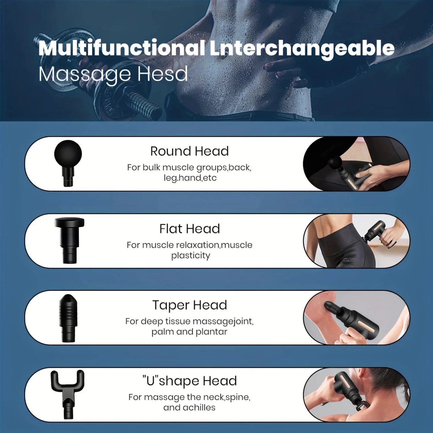 Gun Vibration Massage for Body and Neck